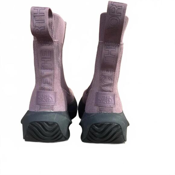 The North Face Halseigh Knit Waterproof Snow Boots – Women’s 7.5 Mauve NEW - Picture 2 of 5